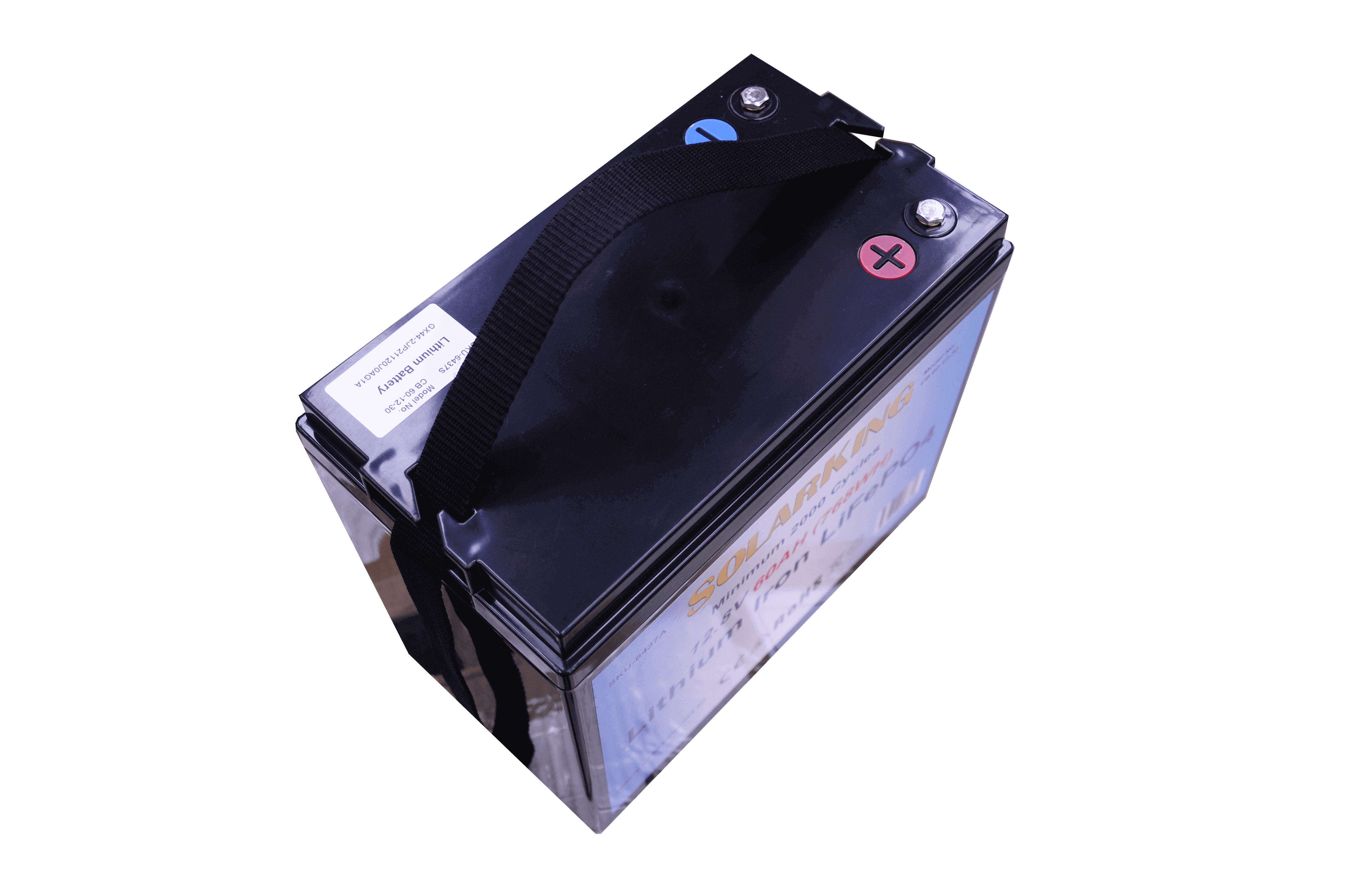 12.8V 60AH  Solarking Lithium Iron Battery Plastic  Case  CB-60-12-30